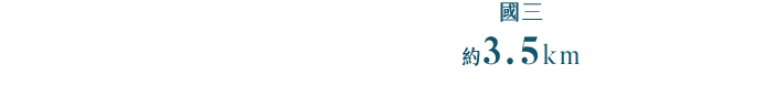 國三 約3.5KM